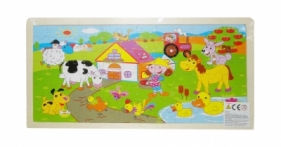 Puzzle drewniane farma