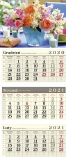 Kalendarz 2021 Trójdzielny Bukiet CRUX