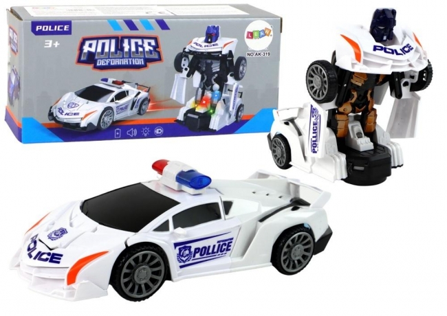 <img src='https://webimage.pl/pics/948/7/d5905679077948.jpg' style='height:440px' /> Radiowóz-robot biały 2w1 transformacja