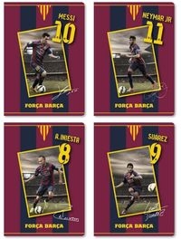 Zeszyt A5 FC Barcelona Barca Fan 3 w kratkę 32 kartki 10 sztuk