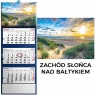  Kalendarz 2026 trójdzielny zachód słońca