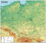 Polska Mapa Ogólnogeograficzna mapa ścienna 1:570 000