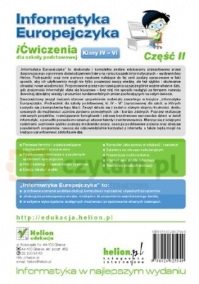 Informatyka Europejczyka 4-6 iĆwiczenia Część 2 - Kiałka Danuta, Kiałka Katarzyna