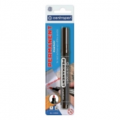 Marker permanentny Centropen, czarny 2,5 mm okrągła końcówka op 10 szt (8566)