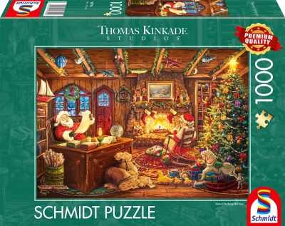 <img src='https://webimage.pl/pics/949/7/d4001504587949.jpg' style='height:440px' /> Puzzle 1000 PQ Thomas Kinkade święty Mikołaj czyta listy od dzieci 114391