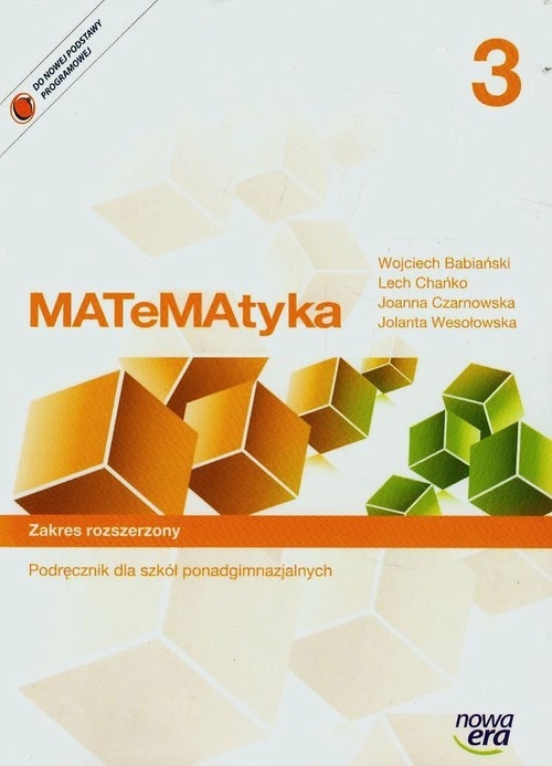 Matematyka 3 Podręcznik Zakres rozszerzony