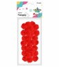 Pompony dekoracyjne, 30 szt. - czerwone (352959)