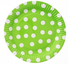 Talerzyki groszki pistacjowe 23cm.6szt.