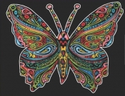 Kolorowanka Welwetowa Colorvelvet A4 Motyl