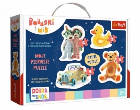 Puzzle Baby Classic 4w1: Urocze Bobaski - Dobranoc, Trefliki na noc (36095)
