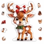 Alexander, Puzzle drewniane 50: Karmelowy Reniferek (5095)