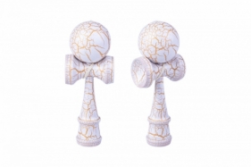 Zabawka zręcznościowa Kendama biało-złota (1004003BZ)