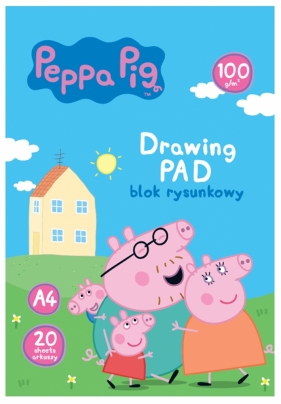 Blok rysunkowy Peppa Pig A4/20 ark, 10 sztuk