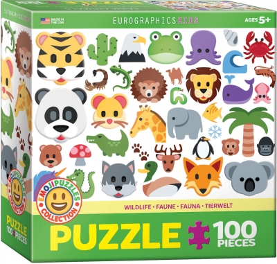 Puzzle 100 Emoji Wildlife Anim 6100-5395