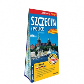 Szczecin i Police laminowany plan miasta 1:22 000 - Opracowanie zbiorowe