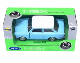 Model kolekcjonerski Trabant 601, niebieski z białym dachem (24037-3)
