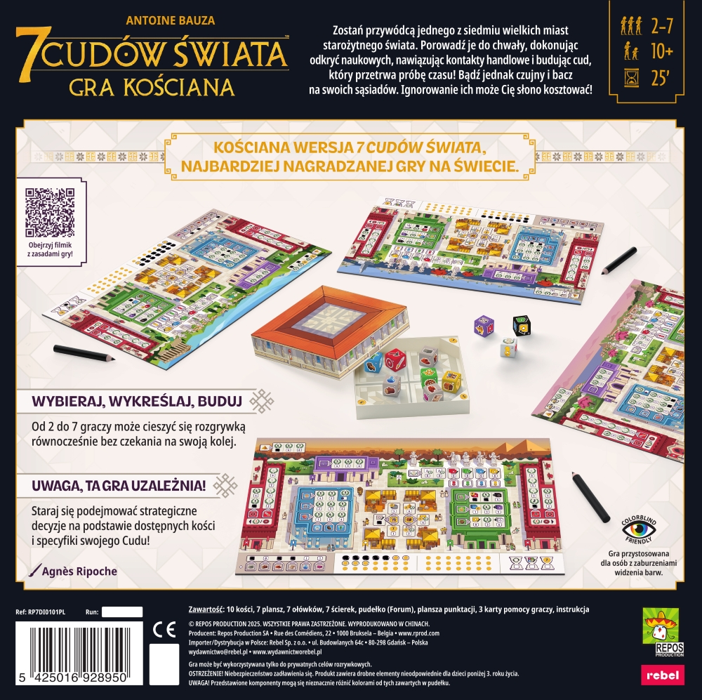 7 Cudów Świata: Gra kościana