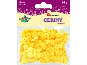 Cekiny okrągłe żółte 9mm/14g LO60 360414 - 260076