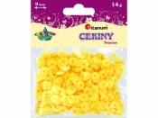 Cekiny okrągłe żółte 9mm/14g LO60 360414