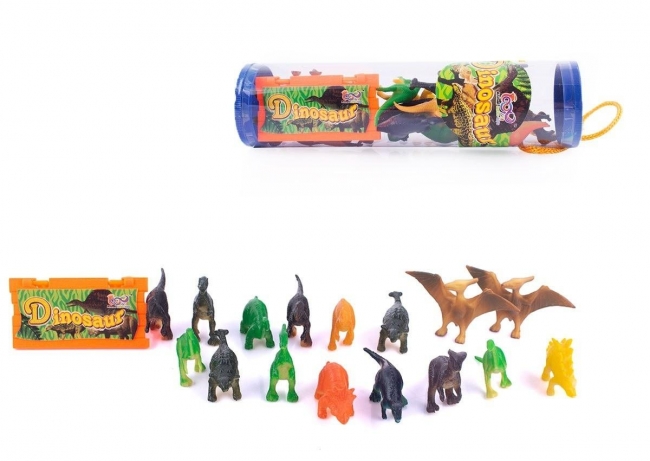 Zestaw figurek dinozaury w tubie