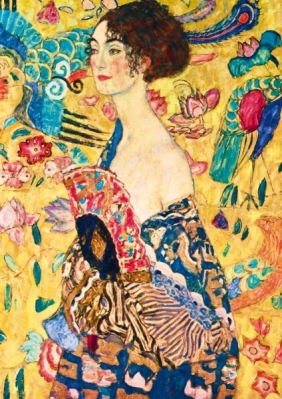 Bluebird Puzzle 1000: Kobieta z wachlarzem, Gustav Klimt (60095)