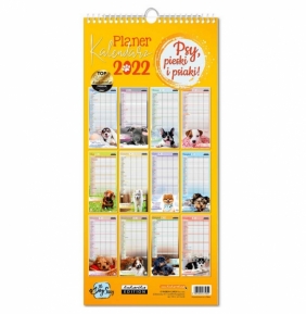 Kalendarz 2022 ścienny planer Psy (KALPLPSY22)