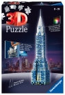  Ravensburger, Puzzle 3D  216: Chrysler Building nocą (12595)Wiek: 8+