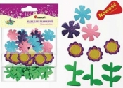 Dodatek dekoracyjny Craft-fun Kształty piankowe samoprzylepne kwiaty liście (EB672)