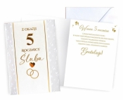 Karnet Rocznica ślubu 5