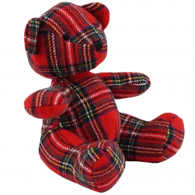 Maskotka - Miś w czerwoną kratkę