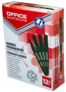 Marker permanentny OFFICE PRODUCTS okrągły, 1-3mm (linia), zielony 12 sztuk