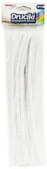 Druciki kreatywne białe 40szt