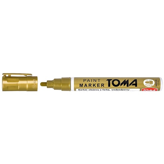 Marker olejny Toma 2,5 mm - złoty (TO-44093)