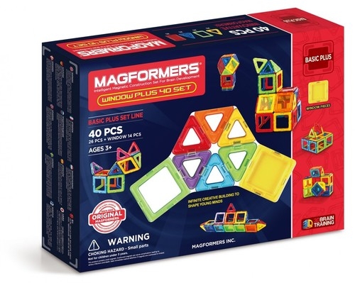 Magformers: Window Plus 40 elementów - klocki magnetyczne (MAG53095)