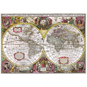 Puzzle 2000: Mapa Ziemi, 1630 rok (27095)