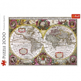Puzzle 2000: Mapa Ziemi, 1630 rok (27095)