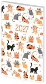  Kalendarz 2027 A6 tygodniowy PCV bezbarwny MIX