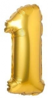 Balon foliowy matowy złoty 1 69cm