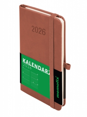 Kalendarz 2026 Memofix A6 TDW - Mocha mousse