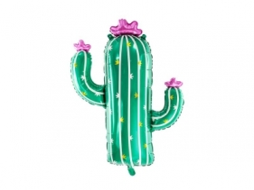 Balon foliowy Partydeco Kaktus, 60x82cm, mix 32cal (FB80)