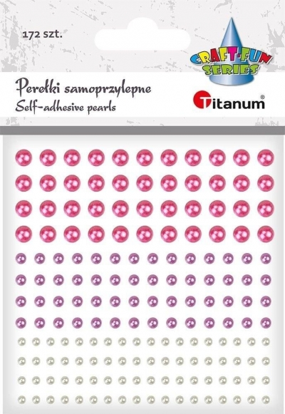 Perełki samoprzylepne okrągłe 172szt