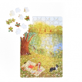 Czytanie na trawie puzzle, 150 el.