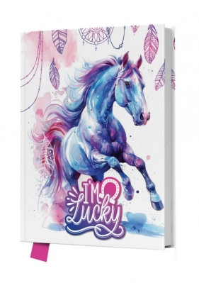 Pamiętnik z kłódką I am Lucky, 14 x 18cm, 80 kartek
