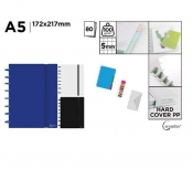 Zeszyt na spirali A5/80K kratka MIX