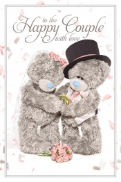 Kartka holograficzna 3D - To the Happy Couple with love