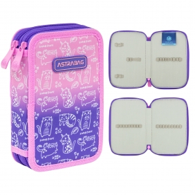 Astrabag, Piórnik podwójny bez wyposażenia - Kitty, AC2