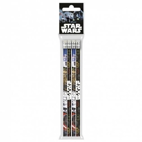 Ołówki z gumką 4 sztuki Star Wars 16