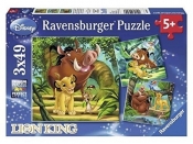 Puzzle Król Lew 3x49 (093953)