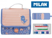 Multipiórnik MILAN z 2 piórnikami COCONUT róż