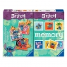 Puzzle 3w1 + gra memory - Disney Stitch